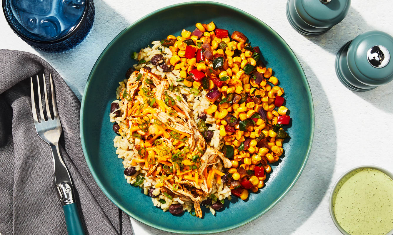 Shredded Chicken Taco Bowl
